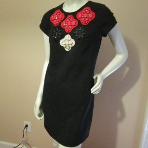 Karta Mini Sheath Dress w/Jeweled Details sz Small